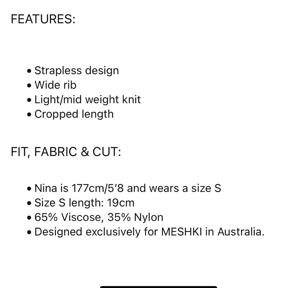 Meshki Wide Rib Bandeau - Picture 6 of 6
